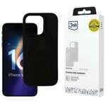 3MK Silicone Case iPhone 16 Pro 6.3" czarny/black