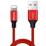 BASEUS kabel USB Yiven do iPhone Lightning 8-pin 2A 1.2 metr czerwony CALYW-09