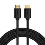 Baseus kabel przewód HDMI 2.0 4K 60 Hz 3D HDR 18 Gbps 3m czarny (CAKGQ-C01)