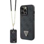 Etui Guess GUHCP13LP4TDSCPK iPhone 13 Pro / 13 6.1" czarny/black hardcase Crossbody 4G Metal Logo Case