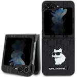 Etui Karl Lagerfeld KLHCZF5SAPCHNPK Samsung Galaxy Z Flip5 F731 hardcase czarny/black Saffiano Monogram Choupette Pin Case