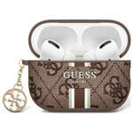 Guess GUA2P4RPSW AirPods 1/2 cover        brązowy/brown 4G Printed Stripes Charm