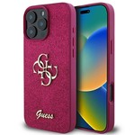 Guess GUHCP16LHG4SGU iPhone 16 Pro 6.3" fioletowy/purple hardcase Glitter Script Big 4G