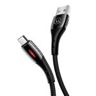 Kabel Pleciony USAMS MicroUSB U-Tone Power-off 2A Fast Charging 1.2m Czarny