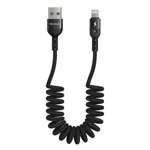 Kabel USB do Lightning, Mcdodo CA-6410, sprężynowy, 1.8m (czarny)