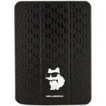 Karl Lagerfeld KLFC11SAKHPCK iPad 10.9" Folio Magnet Allover Cover czarny/black Saffiano Monogram Choupette