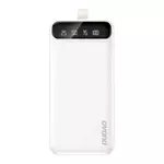 Powerbank Dudao K8S+ 10W 30000mAh 2x USB-A z lampką LED - biały