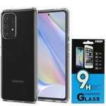 Spigen Galaxy A53 5G Liquid Crystal ETUI Przezroczyste Clear + Szkło