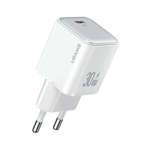 USAMS Ład. siec. 1xUSB-C PD30W 3A (only head) PD3.0 Fast Charging biały/white X-ron Series CC186TC02 (US-CC186)