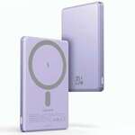 USAMS Powerbank indukcyjny 5000mAh 20W Fast Charge fioletowy/purple Magsafe 10KCD22002 (US-CD220)