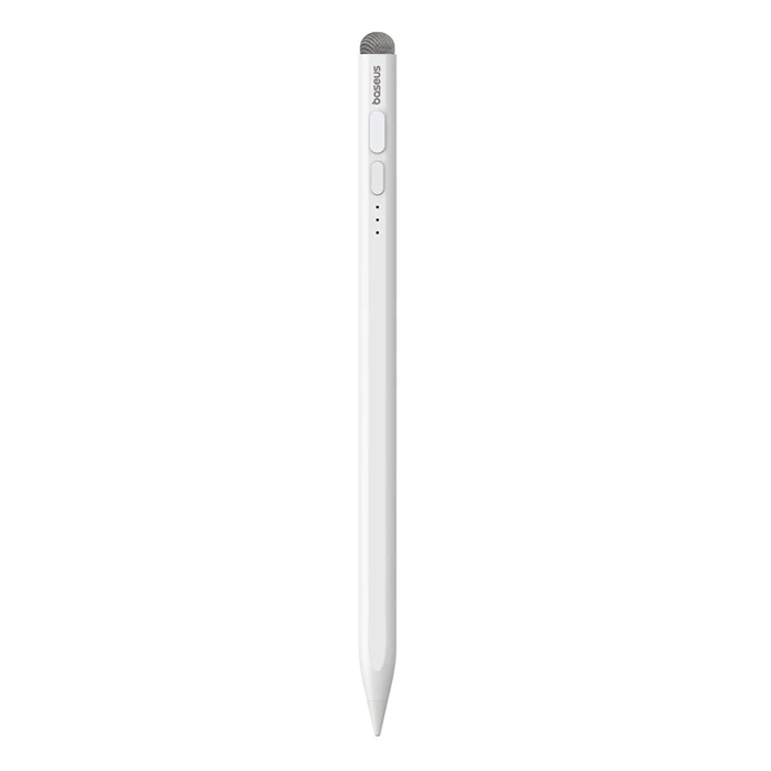 [PO ZWROCIE] Aktywny rysik stylus Baseus Smooth Writing 2 ze wskaźnikiem LED + kabel USB-C / wymienna końcówka - biały