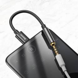 [PO ZWROCIE] Baseus L54 adapter do słuchawek przejściówka z USB-C na gniazdo audio jack 3.5mm DAC 24 bit 48 KHz czarny (CATL54-01)