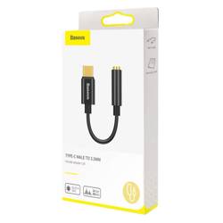 [PO ZWROCIE] Baseus L54 adapter do słuchawek przejściówka z USB-C na gniazdo audio jack 3.5mm DAC 24 bit 48 KHz czarny (CATL54-01)