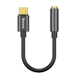 [PO ZWROCIE] Baseus L54 adapter do słuchawek przejściówka z USB-C na gniazdo audio jack 3.5mm DAC 24 bit 48 KHz czarny (CATL54-01)