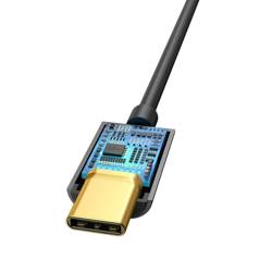 [PO ZWROCIE] Baseus L54 adapter do słuchawek przejściówka z USB-C na gniazdo audio jack 3.5mm DAC 24 bit 48 KHz czarny (CATL54-01)