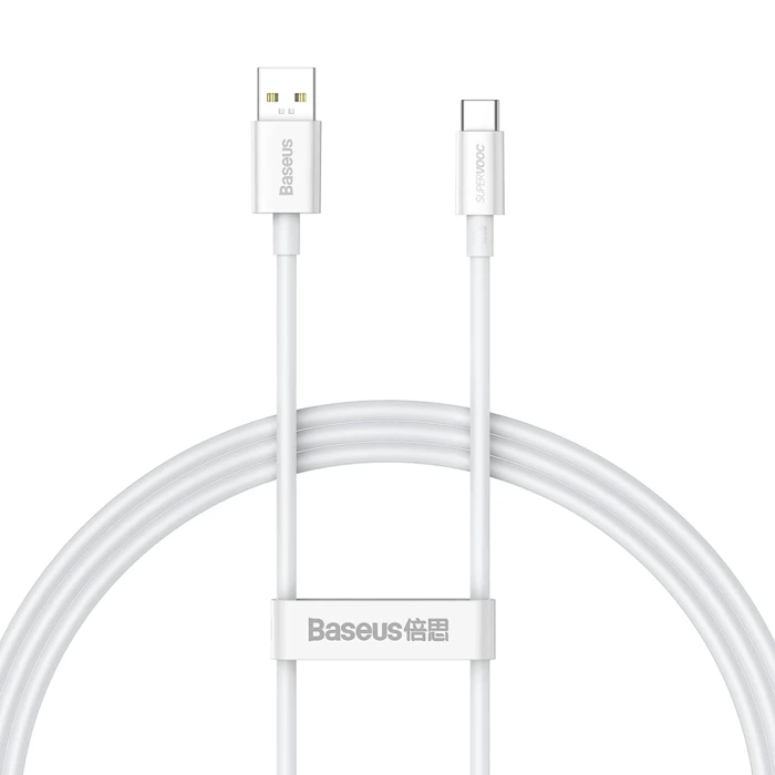 [PO ZWROCIE] Baseus Superior Series kabel SUPERVOOC USB-A do USB-C 65W 1m biały