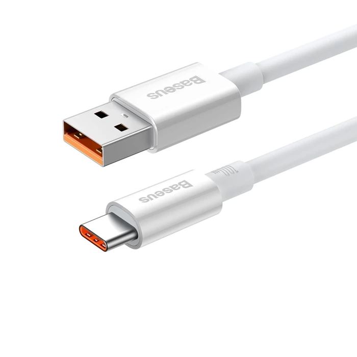 [PO ZWROCIE] Baseus Superior Series kabel do szybkiego ładowania USB-A - USB-C 100W 480Mb/s 2m biały