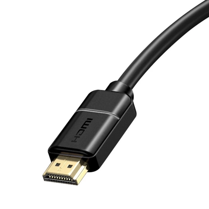 [PO ZWROCIE] Baseus kabel przewód HDMI 2.0 4K 30 Hz 3D HDR 18 Gbps 8 m czarny (CAKGQ-E01)