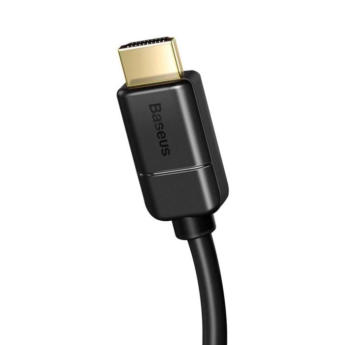 [PO ZWROCIE] Baseus kabel przewód HDMI 2.0 4K 30 Hz 3D HDR 18 Gbps 8 m czarny (CAKGQ-E01)