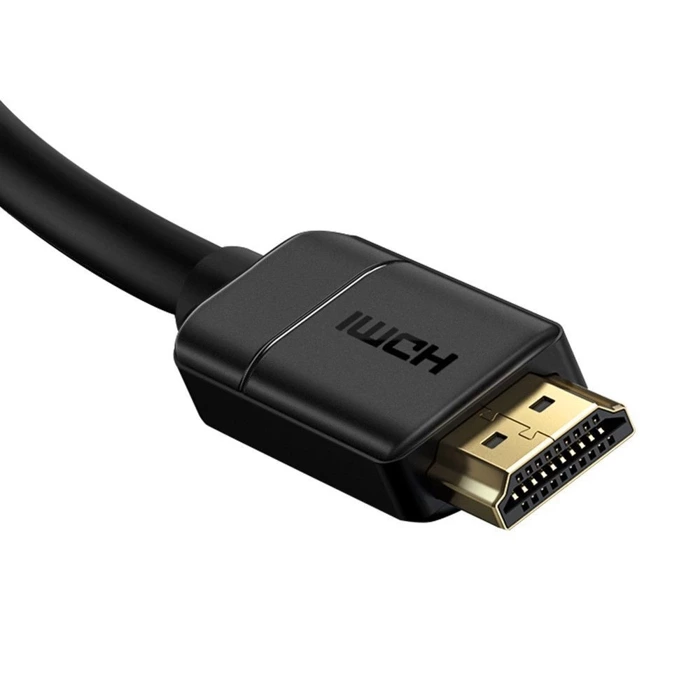 [PO ZWROCIE] Baseus kabel przewód HDMI 2.0 4K 30 Hz 3D HDR 18 Gbps 8 m czarny (CAKGQ-E01)