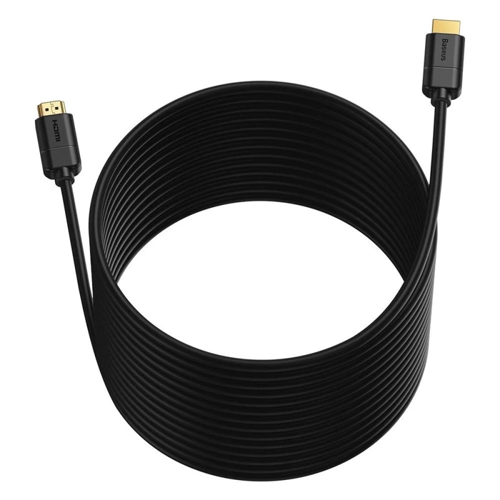 [PO ZWROCIE] Baseus kabel przewód HDMI 2.0 4K 30 Hz 3D HDR 18 Gbps 8 m czarny (CAKGQ-E01)