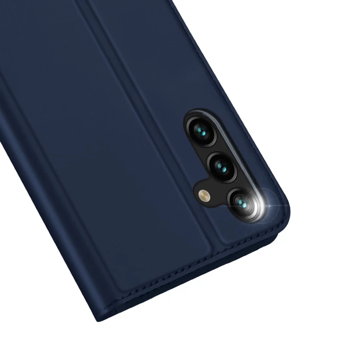 [PO ZWROCIE] Dux Ducis Skin Pro etui Samsung Galaxy A14 4G / 5G pokrowiec z klapką portfel na kartę podstawka niebieskie