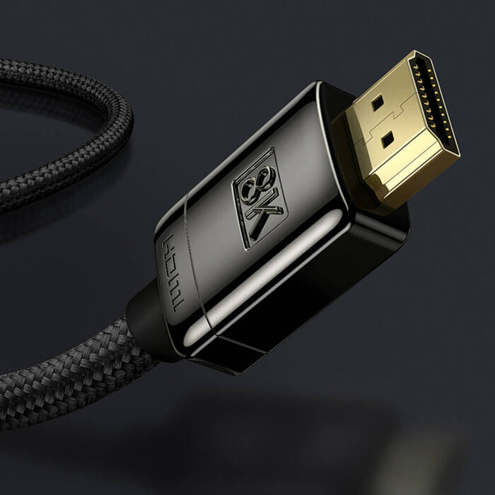 [PO ZWROCIE] Kabel HDMI 2.1 8K 1m Baseus High Definition Series - czarny