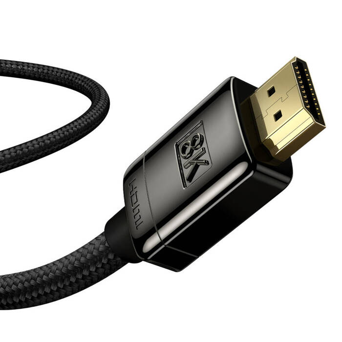 [PO ZWROCIE] Kabel HDMI 2.1 8K 1m Baseus High Definition Series - czarny