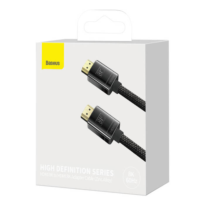 [PO ZWROCIE] Kabel HDMI 2.1 8K 1m Baseus High Definition Series - czarny