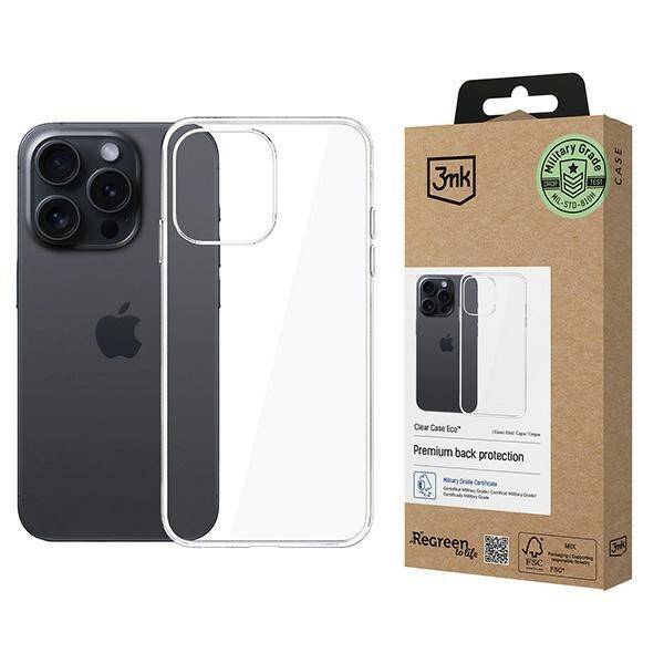 3MK ClearCase Eco iPhone 15 Pro Max GRS CU 1304127