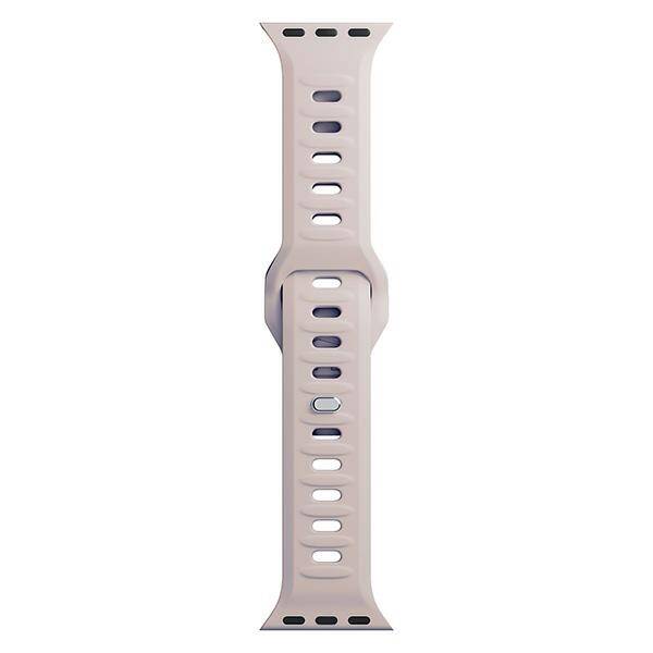 3MK Silicone Watch Strap różowobeżowy/ latte dla Apple Watch 42/44/45/49mm