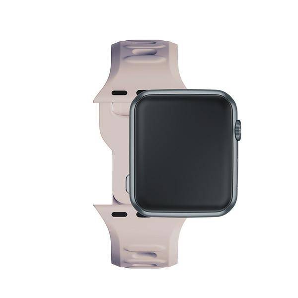 3MK Silicone Watch Strap różowobeżowy/ latte dla Apple Watch 42/44/45/49mm