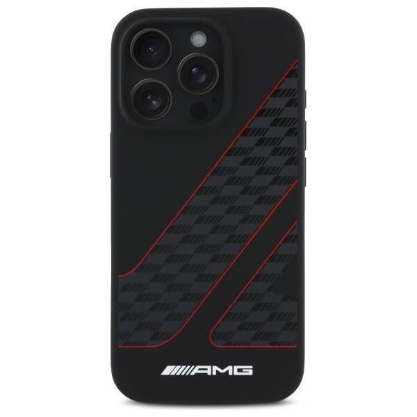 AMG AMHMP16X2SCFR iPhone 16 Pro Max 6.9"  czarny/black hardcase Checkered Flag Pattern MagSafe