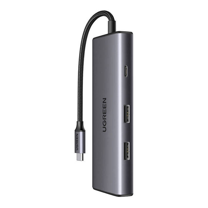 Adapter 7w1 UGREEN Hub USB do 2x USB-A 3.2, USB-C 3.2, SD/TF, PD CM498