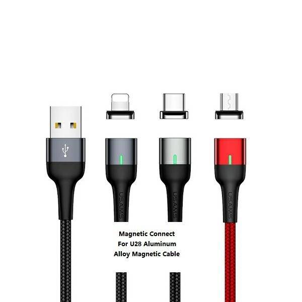 Adapter Magnetyczny USAMS Micro USB U28 Bulk SJ325MCTA Srebrny