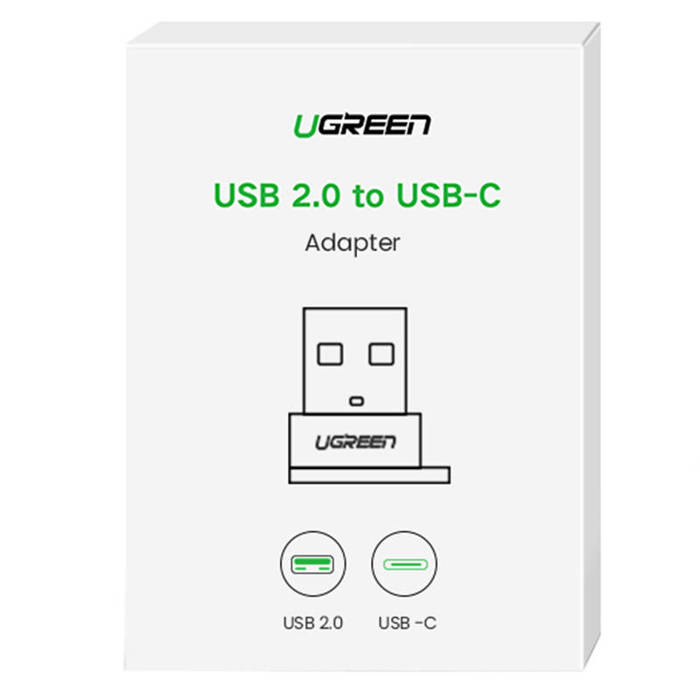 Adapter USB UGREEN USB-C do USB-A 2.0 (czarny)