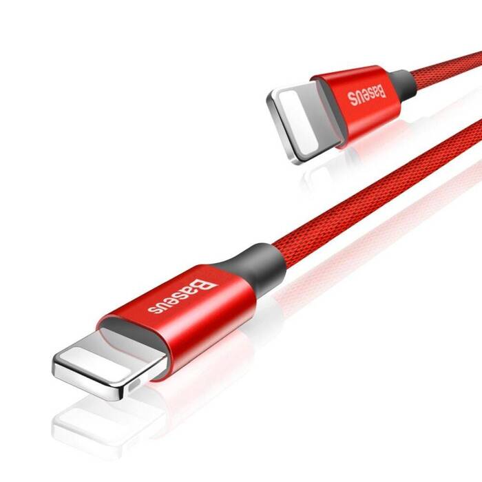 BASEUS kabel USB Yiven do iPhone Lightning 8-pin 2A 1.2 metr czerwony CALYW-09