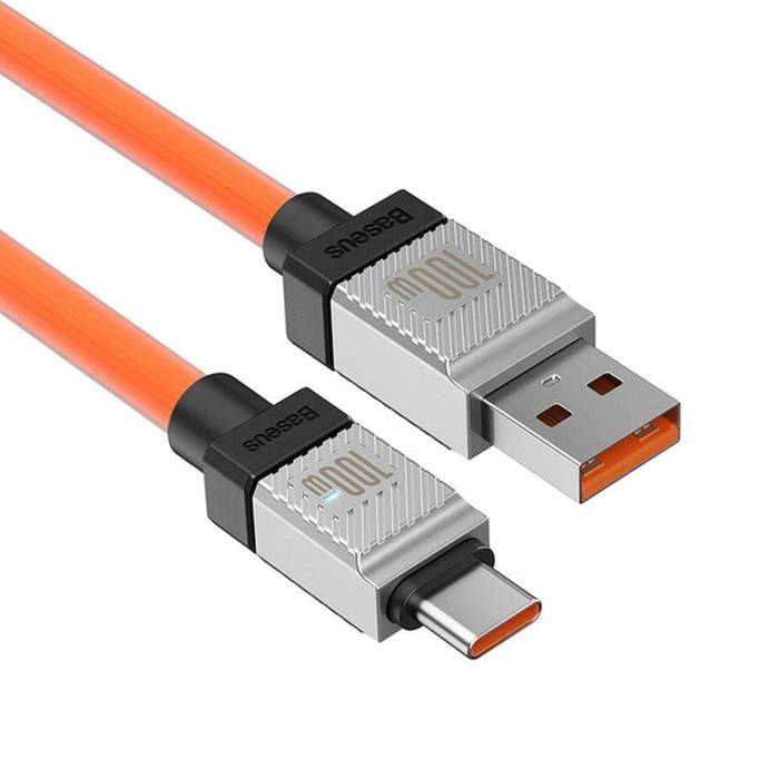 BASEUS kabel USB do Typ C CoolPlay Power Delivery 100W 2m pomarańczowy CAKW000707