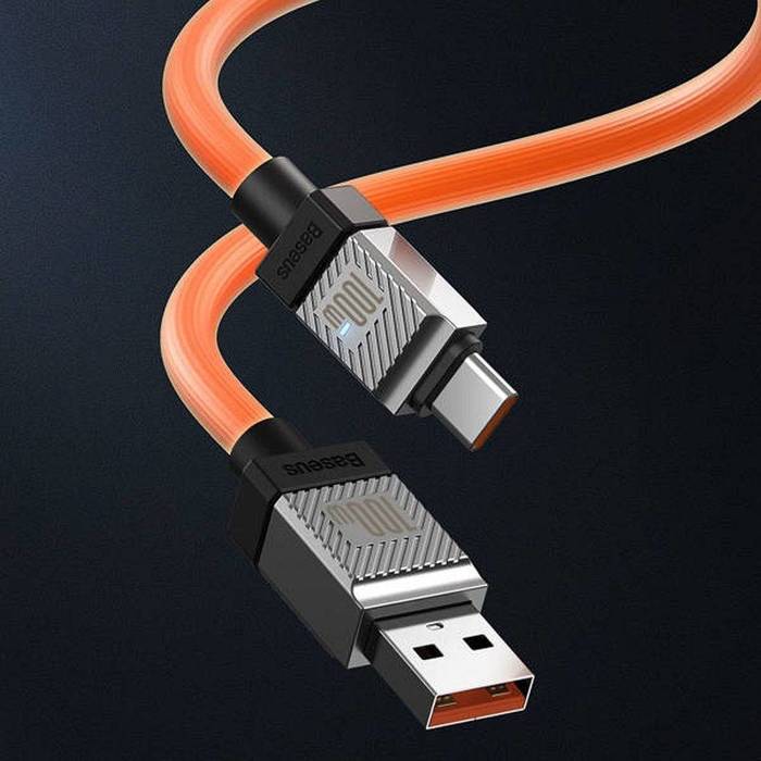 BASEUS kabel USB do Typ C CoolPlay Power Delivery 100W 2m pomarańczowy CAKW000707