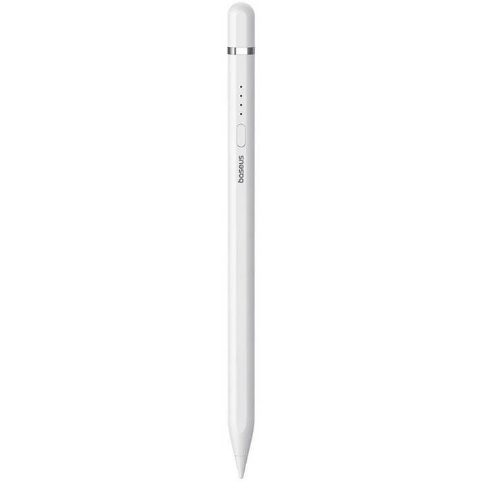 BASEUS rysik do telefonu pojemnościowy Stylus Writing 2 Lite LED (wersja aktywna + bezprzewodowy + kabel USB A do Lightning 8-pin) 130 mAh biały P80015806211-02/BS-PS030