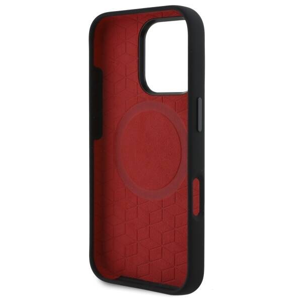 BMW BMHMP16X23SLIK iPhone 16 Pro Max      6.9" czarny/black hardcase Silicone Turning Lines MagSafe