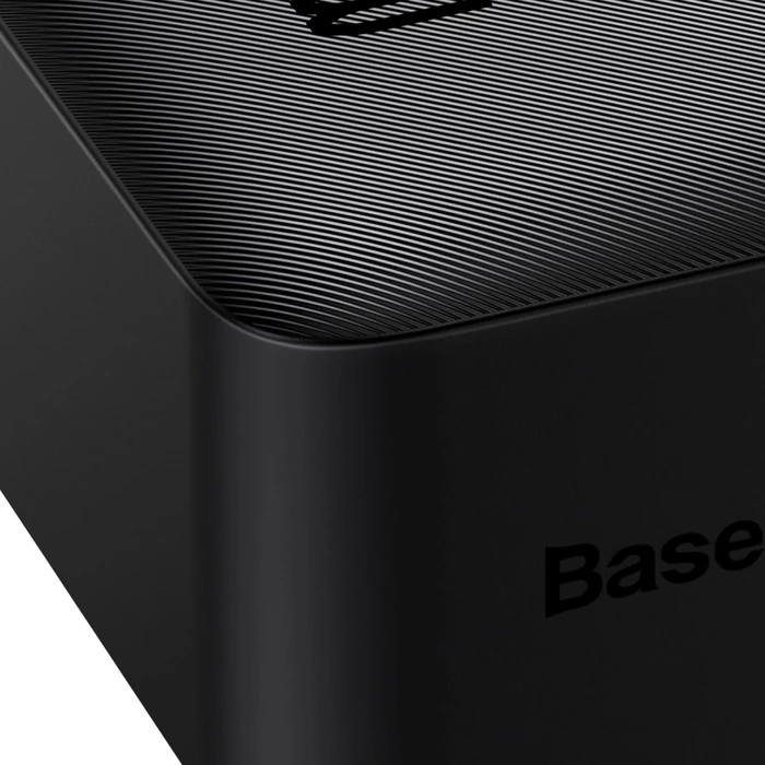 Baseus Bipow powerbank z wyświetlaczem 30000mAh 15W czarny (Overseas Edition) + kabel USB-A - Micro USB 0.25m czarny (PPBD050201)