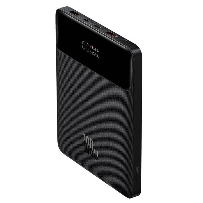 Baseus Blade ultracienki power bank 100W 20000mAh czarny PD QC SCP FCP (PPDGL-01)