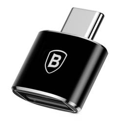 Baseus adapter przejściówka ze złącza USB na USB Typ C OTG czarny (CATOTG-01)