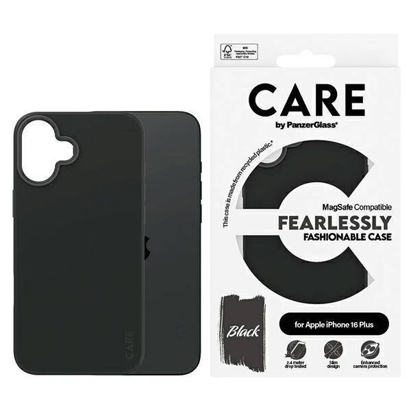 CARE by PanzerGlass Fashion Case iPhone 16 Plus 6.7" czarny/black MagSafe 1379