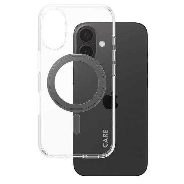 CARE by PanzerGlass Feature Kickstand Case iPhone 16 6,1" czarny/black MagSafe 1321