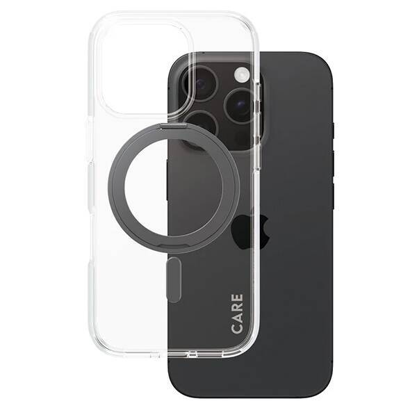 CARE by PanzerGlass Feature Kickstand Case iPhone 16 Pro 6,3" czarny/black MagSafe 1322