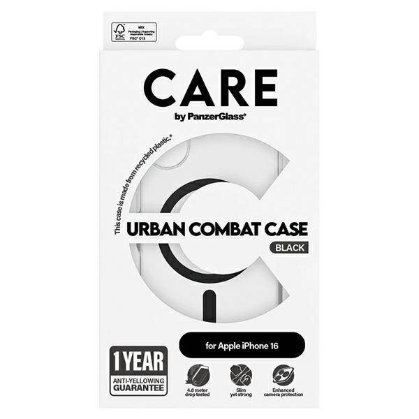 CARE by PanzerGlass Flagship Case iPhone 16 6.1" czarny/black MagSafe 1345