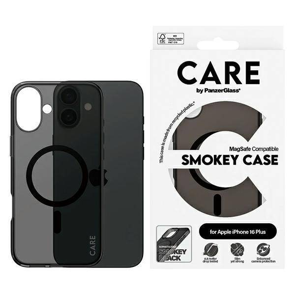 CARE by PanzerGlass Flagship Case iPhone 16 Plus 6.7" dymny/smokey MagSafe 1351