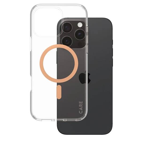 CARE by PanzerGlass Flagship Case iPhone 16 Pro Max 6,9" brzoskwiniowy/peachy MagSafe 1376